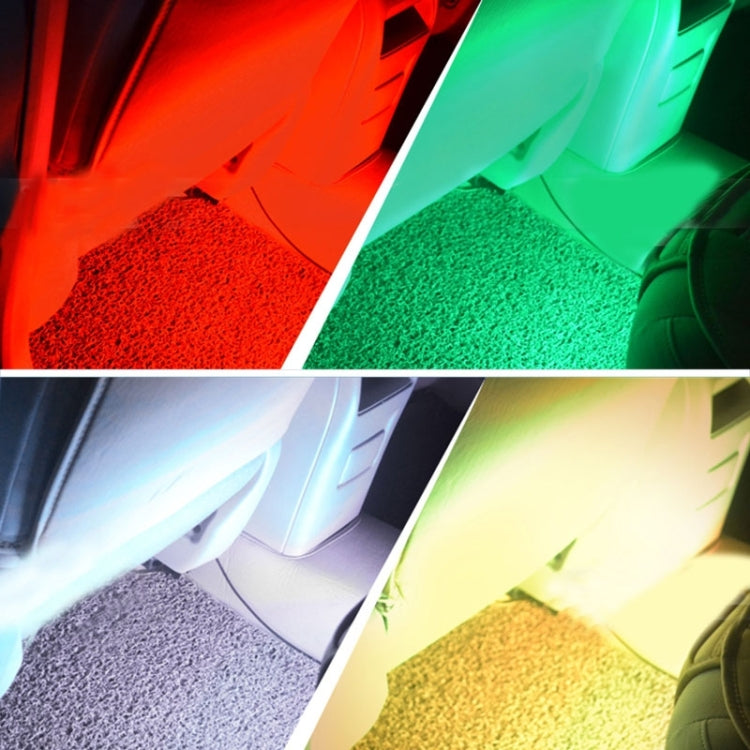 Car Acoustic LED Atmosphere Lamp / Chassis / Automobile Hub Lights RGB Colorful Musice Lamp, 12V