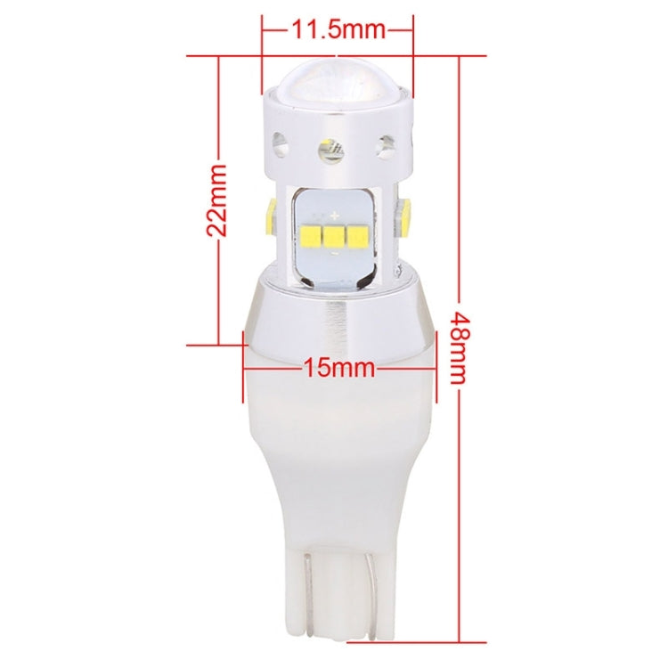 MZ T15 65W 640LM White Light 16 CREE XQ-D Car Brake Light Tail Reverse Light Bulb, DC 12-24V