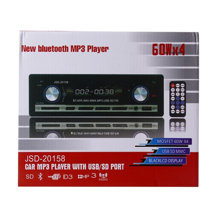 JSD-520 Car MP3 Player with Remote Control, Support FM, BT, USB / SD / MMC