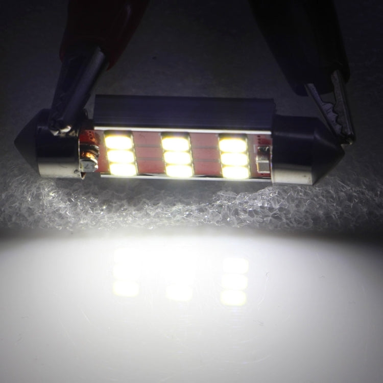 2 PCS 39mm 3W 180LM White Light 9 LED SMD 2835 CANBUS License Plate Reading Lights Car Light Bulb