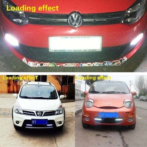 2 PCS 6W*2 DRL LED Red Light Bar Car Light Source Waterproof Daytime Running Lights, DC 12V