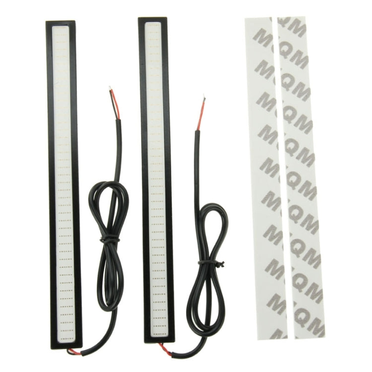 2 PCS 6W*2 DRL LED Red Light Bar Car Light Source Waterproof Daytime Running Lights, DC 12V