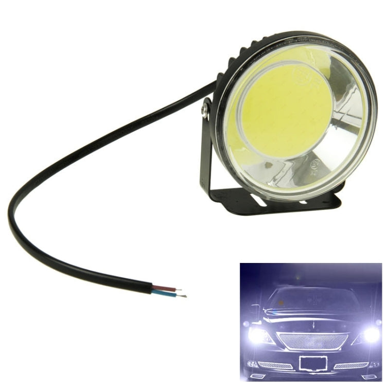 10W 450LM COB LED White Light Daytime Running Lights Fog Lamp , DC 12-24V