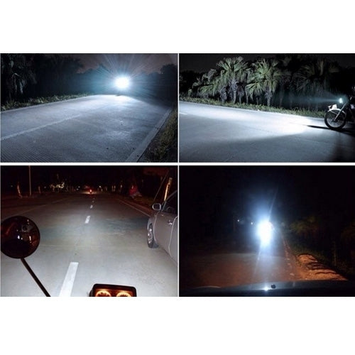 BA15D 10W White 300LM 4 LED COB Car Stop Brake Light Front Rear Turn Signal Lights for Motorcycle / Vehicles, DC 12V