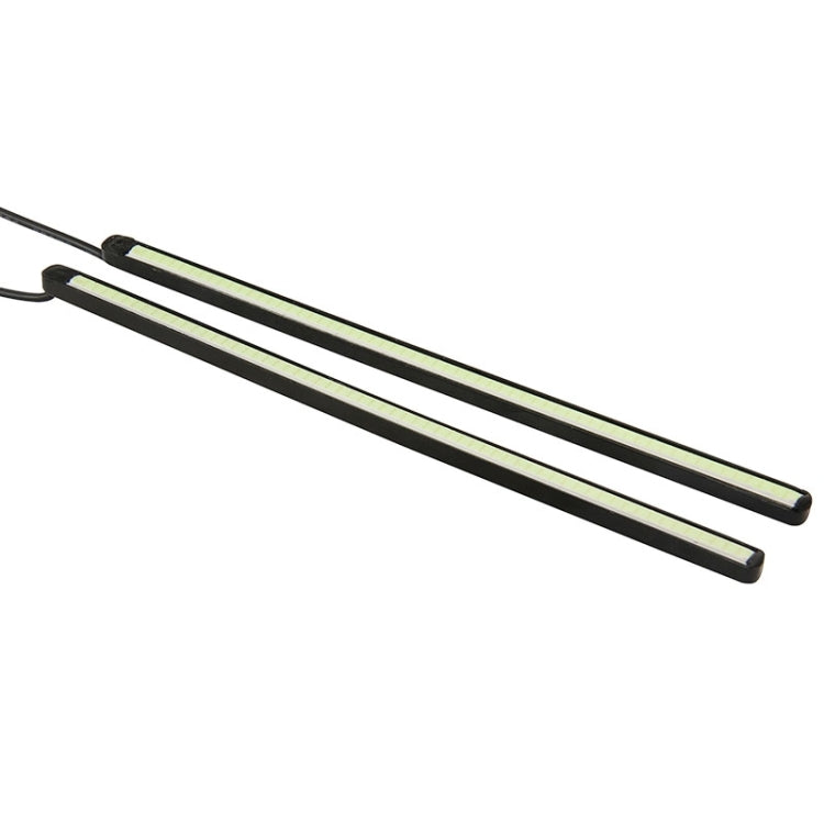 2 PCS DC 12V 195mAh COB DRL LED Bar Type ICE Blue Light Car Daytime Running Lights, Length: 20.5cm