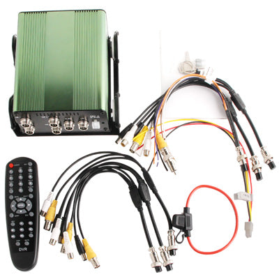 4-CH Car Digital Video Recorder Kit with 4 x 2.8mm Lens 1 / 3 inch Sony 420TVL Waterproof / IR Car CCD Camera, Support USB / SD / 2.5 inch SATA HDD (Built in GPS Module)