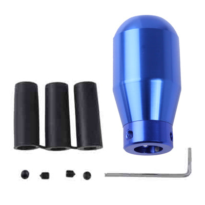 Car Universal Round Shaped Ergonomic Aluminum Manual Gear Shift Knob(Blue)