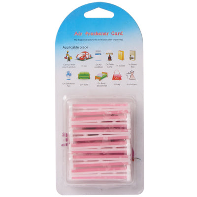 Car Vent Perfume Aroma Balm Clip Air Freshener, 6 pcs in One Packaging, the Price is for 6 pcs(Pink)