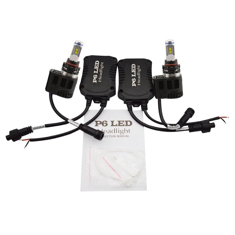 2 PCS ZY-H16(5202)JGDP6-55W High Power Led MZ 5200LM 6000K White Light Car LED Head Lamp with Driver, DC 11-30V