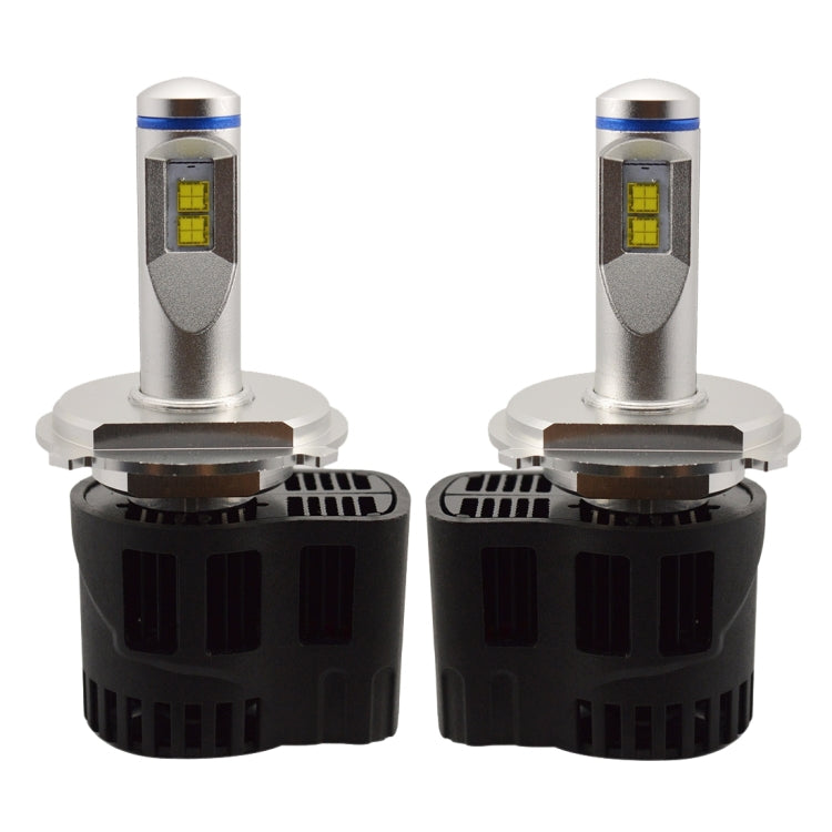 2 PCS ZY-H4JGDP6-55W High Power Led MZ 5200LM 6000K White Light Car LED Head Lamp with Driver, DC 11-30V