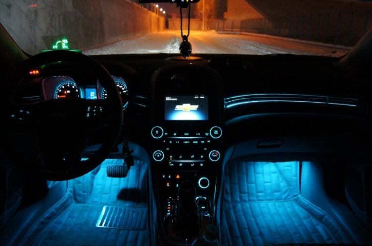 TY-780 4 x 3 LED Bulbs 12V Blue Light Decoration Foot Light