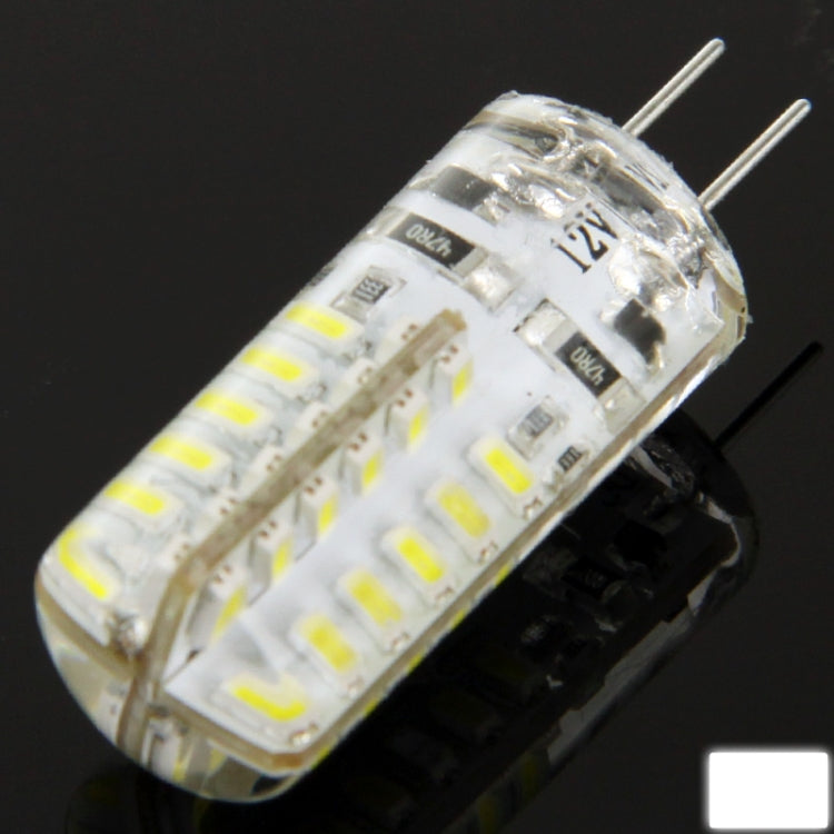 G4 3W White 48 LED SMD 3014 Light for Vehicles, DC 12V