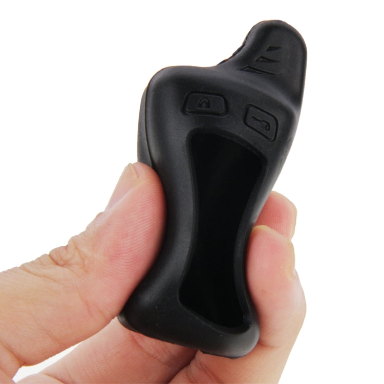 Silicone Case for Tomahawk TW9010 Two Way Car Remote Controller(Black)