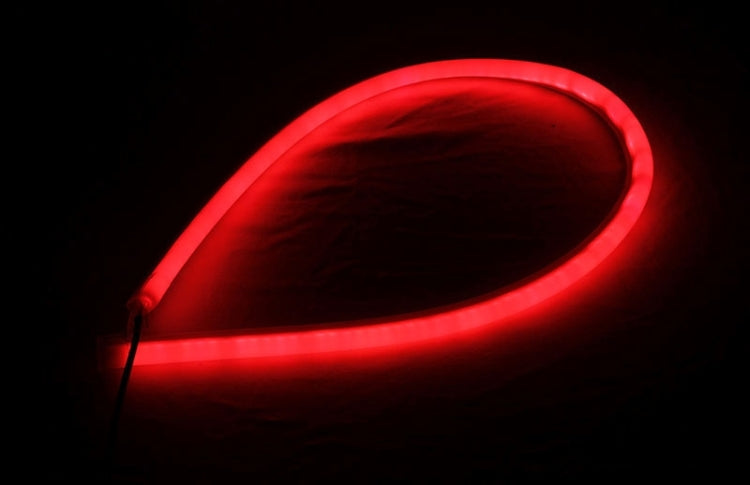2 PCS 12V Car Daytime Running Lights Soft Article Lamp, Red Light, Length: 60cm