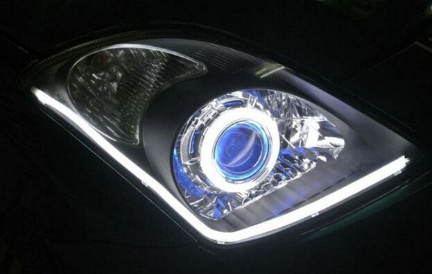 2 PCS 12V Car Daytime Running Lights Soft Article Lamp, White Light, Length: 60cm