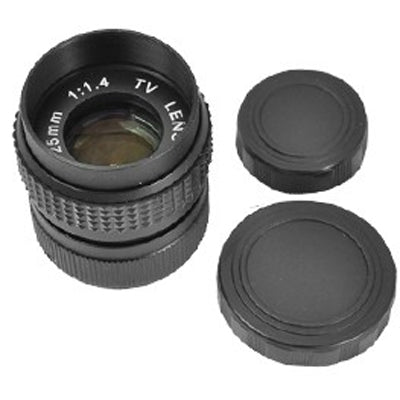25mm F1.4 1/2 inch CCTV C Mount TV Lens(Black)