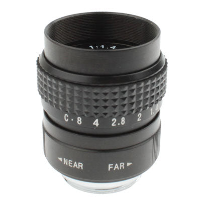 25mm 1:1.4 C-M4/3 Mount TV Lens with Stepping Ring