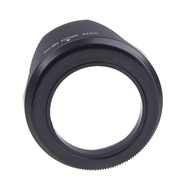 52mm Lens Hood for Cameras(Screw Mount)(Black)