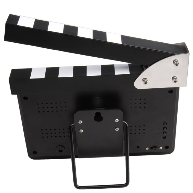 USB Clapper Film Action Board Digital LED Alarm Clock Gadgets Gift, 8.6 x 6.3 inch