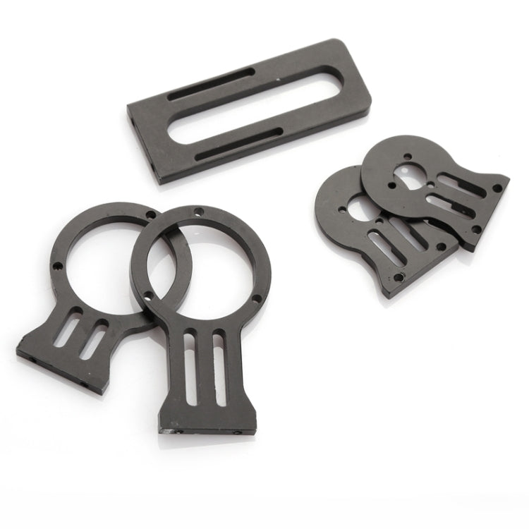 DIY CNC Gopro Hero3 Metal Camera Gimbal Mount for DJI Phantom X525 / F450 / F550(Black)