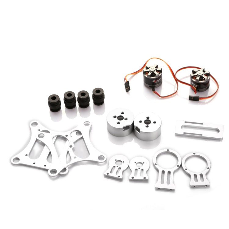 DIY CNC Gopro Hero3 Metal Camera Gimbal Mount for DJI Phantom X525 / F450 / F550(Silver)
