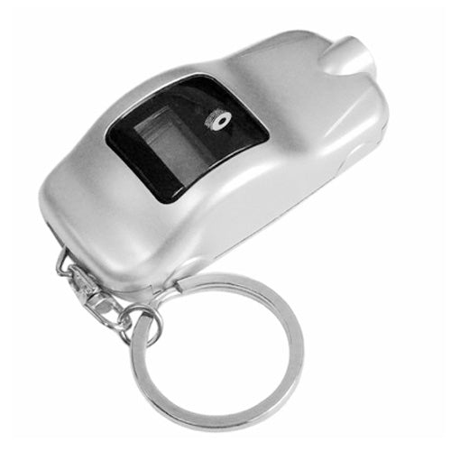 Mini LCD Digital Tyre Air Pressure Gauge Keychain with Compass for Car Bike, Range: 0 to 100PSI(Black)