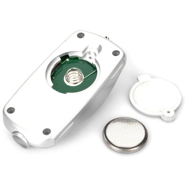 Mini LCD Digital Tyre Air Pressure Gauge Keychain with Compass for Car Bike, Range: 0 to 100PSI(Black)