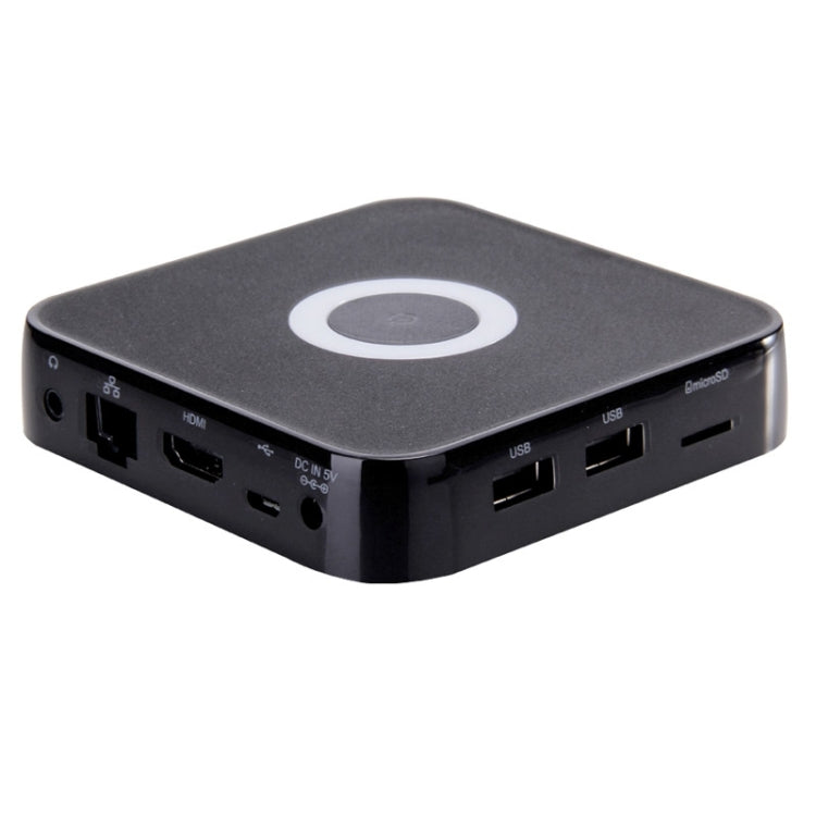 Tronsmart Ara IZ37 Dual Boot Windows 8.1 & Android 4.4 Mini PC, CPU: Intel Bay Trail-T Atom Z3735F Quad Core 1.33-1.83GHz, RAM: 2GB, ROM: 32GB, Support RJ45 / OTG / HDMI / Bluetooth / WiFi(Black)