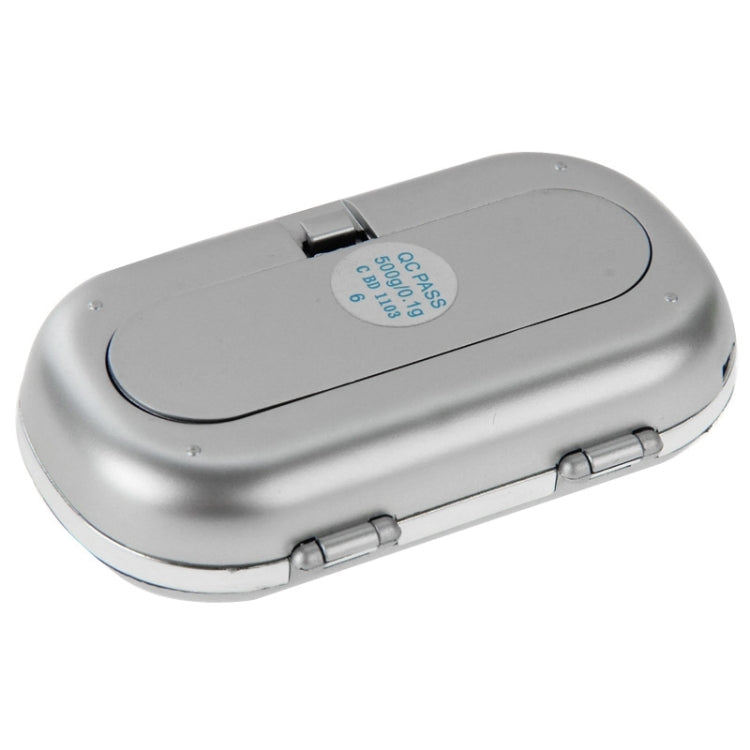 KL-888 Mini Digital Pocket Scale(500g/0.1g)(Silver)