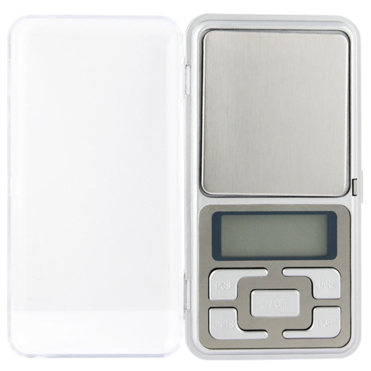 200g x 0.01g Mini Digital Pocket Weighing Scale, Screen Size: 3.5*1.5cm(Silver)