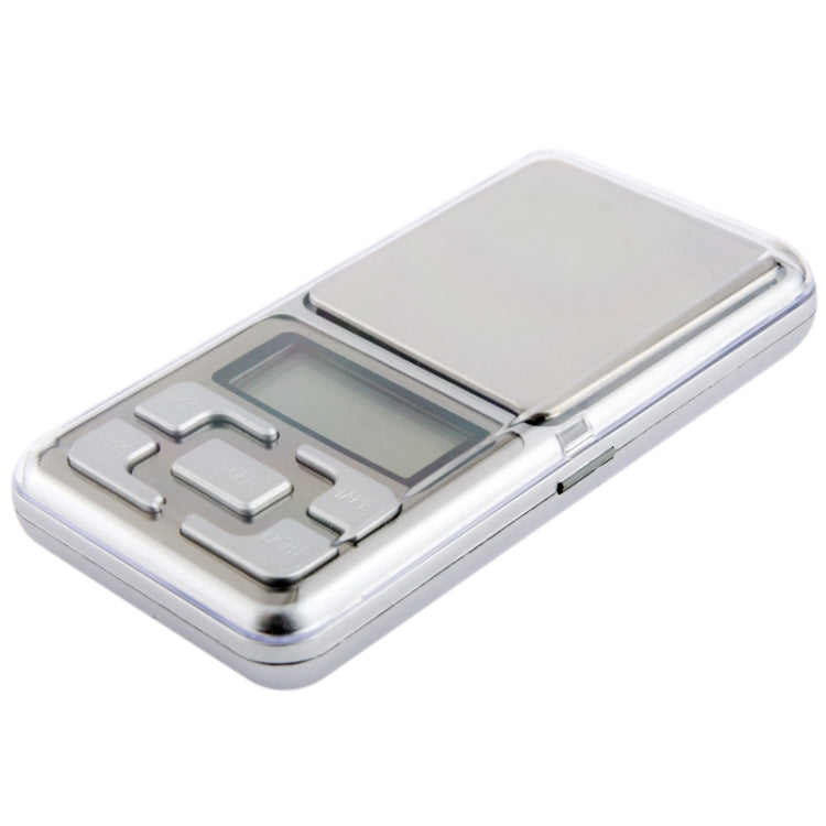 200g x 0.01g Mini Digital Pocket Weighing Scale, Screen Size: 3.5*1.5cm(Silver)