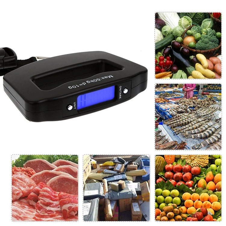 50kg Electronic Travel Luggage Scale(Black)