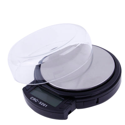 Switchable Capacity Digital Pocket Scale (200g x 0.01g / 500g x 0.1g)(Black)