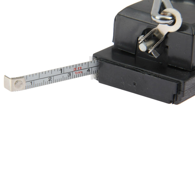 2-in-1 Portable Scale and Tape Measure (22kg, 1m)(Black)