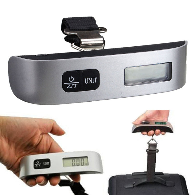 Mini Handheld Luggage Electronic scales with Zero and Tare(Black)