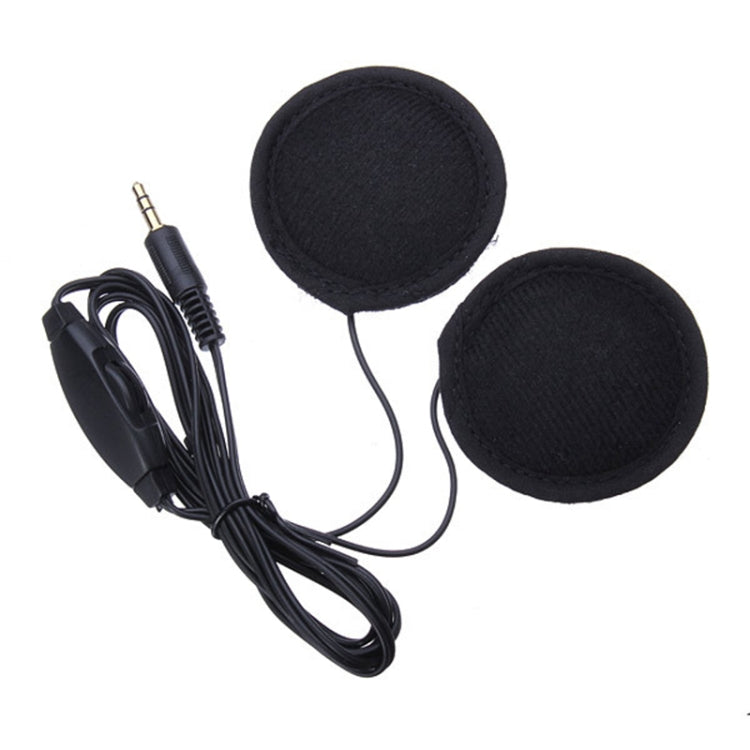 3.5mm Motorcycle Helmet Earphone with Mic for iPhone / Samsung / HTC / Xiaomi / Nokia(Black)