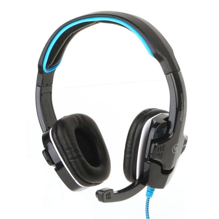 Universal Stereo Headset with Mic for Computer, Cable Length: 1.5m (Black + Blue)