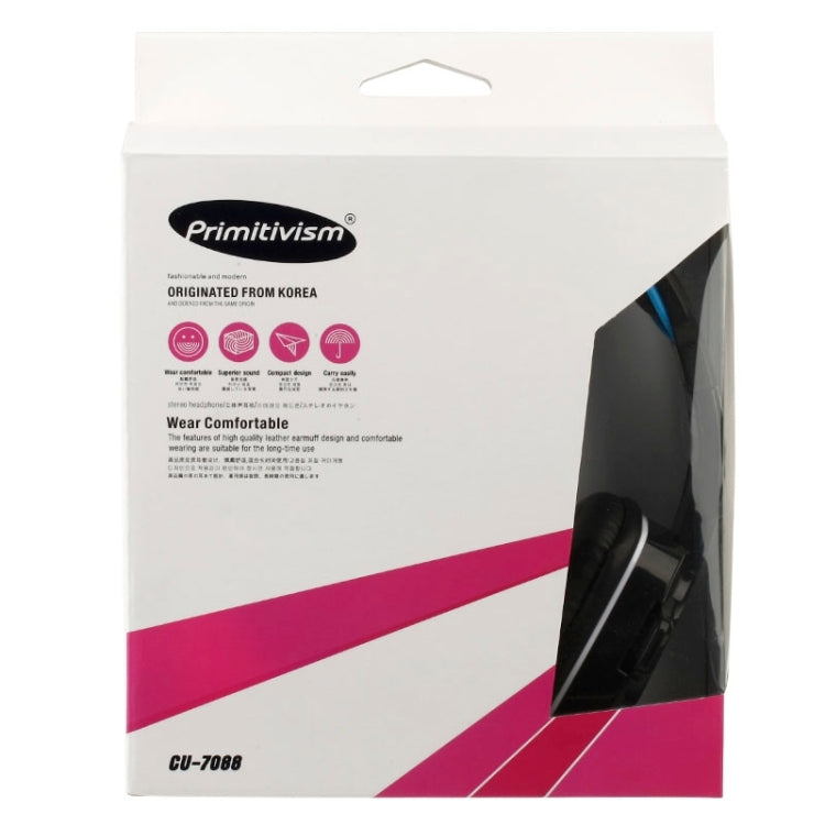 Universal Stereo Headset with Mic for Computer, Cable Length: 1.5m (Black + Blue)