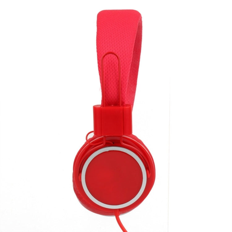 Universal Stereo Headset with Mic for All Audio Devices, Cable Length: 2m(Red)