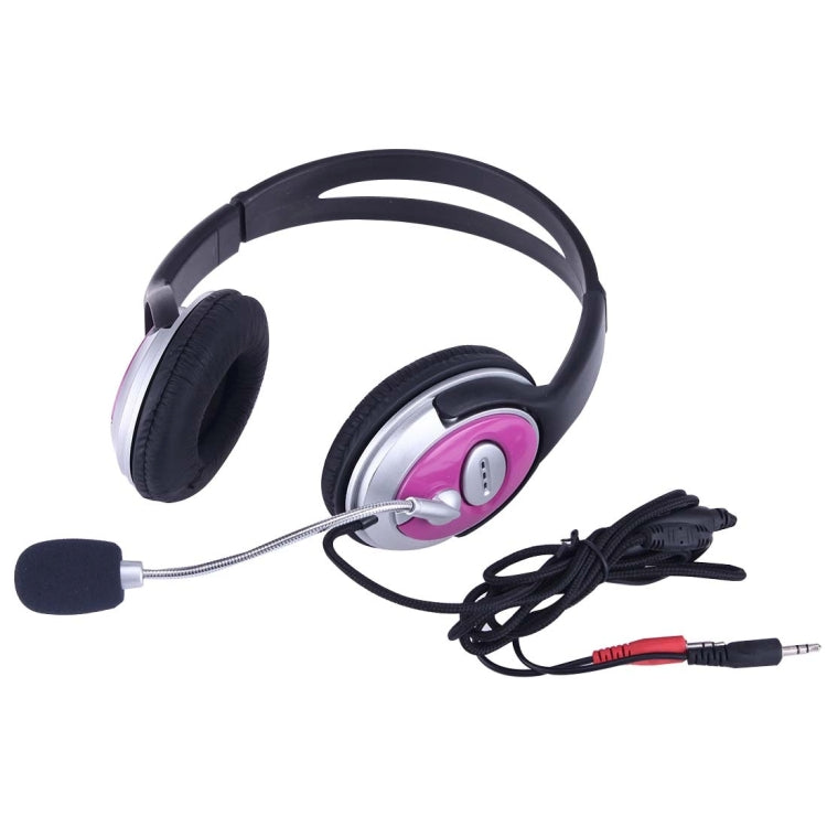 CM-890MV Wired PC Stereo Headphone with Microphone , Cable Length: 2m(Black)