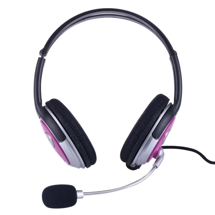 CM-890MV Wired PC Stereo Headphone with Microphone , Cable Length: 2m(Black)