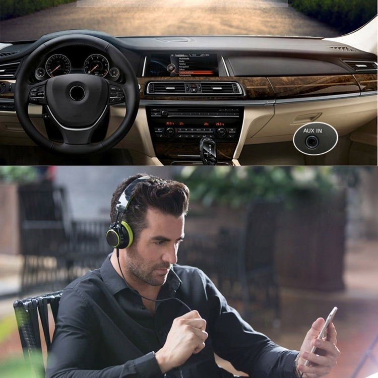 1m 3.5mm Male to 3.5mm Male Plug Stereo Audio Aux Cable (Black + Gold Plated Connector)