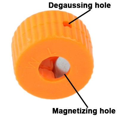 Screwdriver Magnetizer / Degaussing Ring, Inner diameter: 5mm(Orange)(Orange)