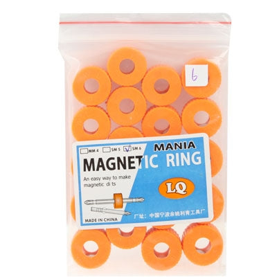 Screwdriver Magnetizer / Degaussing Ring, Inner diameter: 6mm(Orange)(Orange)