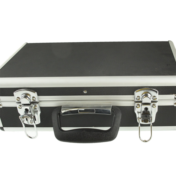 Multifunction Aluminum Repair Tool Storage Box / Hardware Tools Suitcase(Black)
