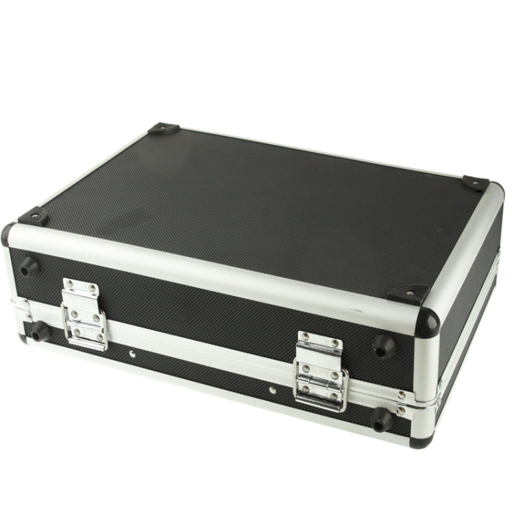 Multifunction Aluminum Repair Tool Storage Box / Hardware Tools Suitcase(Black)