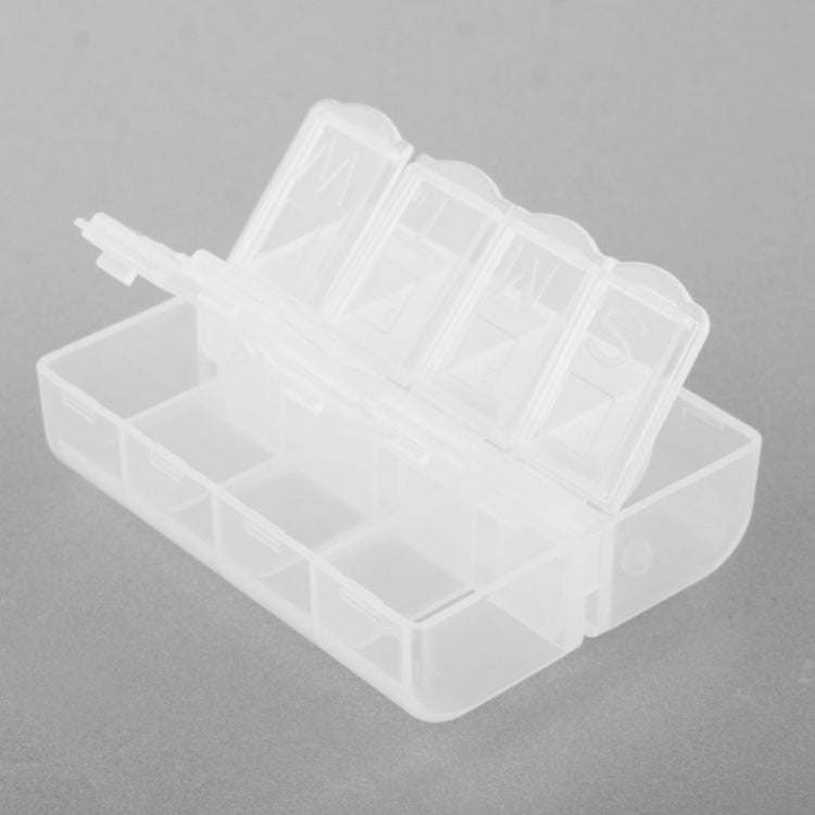 Medicine / Jewelry Organizer / Electronic Parts 16 Grids Plastic Storage Box(Transparent)