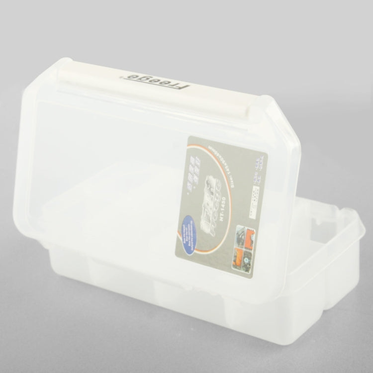 Medicine / Jewelry Organizer / Electronic Parts 8 Grids Plastic Storage Box(Transparent)