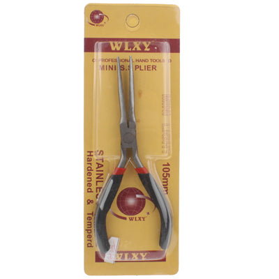 4.5 inch Nonslip Rubber Handle Long Needle Nose Pliers Tool