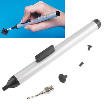 Vacuum Sucking Pen with 3 Pads for BGA Rework Station (FFQ939)(Silver)